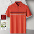Pierre Cardin Men's Red Striped Polo Shirt – Silk-Infused Stretch Cotton Blend P751TSA155ZH65